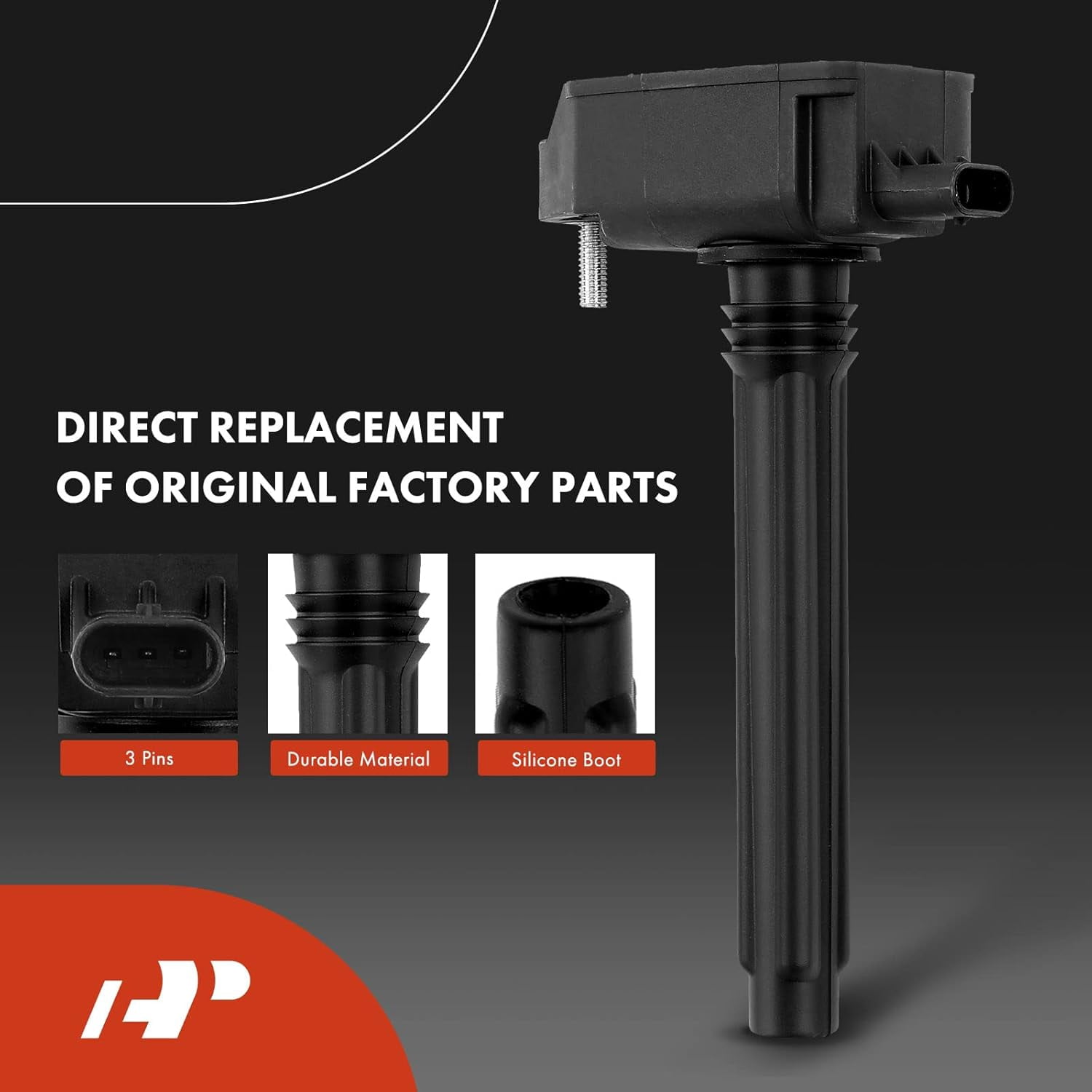 A-Premium Set of 6 Ignition Coil Pack and Iridium Spark Plugs Compatible with Jeep Grand Cherokee 2016-2018 Wrangler Dodge Durango Chrysler Pacifica Ram 1500 V6 3.6L