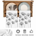 thumbnail image 5 of Black Dandelion Kitchen Towels Set of 4, Country Modern Minimalist Flower Absorbent Dish Towels for Kitchen, Microfiber Hand Towel, Quick Drying Tea Towel for Cleaning Decorative Dishcloths, 5 of 7