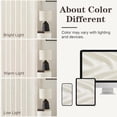 thumbnail image 4 of Nalqet Pinch Pleated Linen Curtains 96 inch Length 2 Panels Set, Light Filtering Linen Blend Sheer Drapes Memory Trained Pleated Curtain Back Tab with Hooks Rings for Living Room Bedroom, Beige White, 4 of 8
