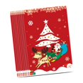 thumbnail image 5 of balikha 10Pcs Christmas Gift Bag Christmas Treat Bag Multifunctional Decoration Goody Bag Tote Bag for Presents Festival Xmas Biscuit E, 5 of 9