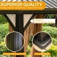 thumbnail image 5 of Sophia & William 10' x 12' Hardtop Gazebo, Permanent Double Roof with Netting and Curtains, 5 of 9