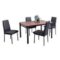 thumbnail image 2 of Comedor Troya MOBILKRAFT 4 Sillas Tubular Cubierta de PVC Modelo Troya PVC Estilo Clasico Negro, 2 of 4