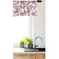 thumbnail image 3 of Ambesonne Peony Window Valance, Blooming Art Romantic Garden, 54" X 12", White Pink and Green, 3 of 3