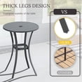 thumbnail image 6 of Vicllax Outdoor Round Small Bar Table Metal Modern Style for Garden Balcony (Diameter 27.6"), 6 of 8