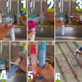 thumbnail image 5 of Sidewalk Chalk Paint Brush, Red/Pink Paint Brush Chalk Set, Sidewalk ChalkArtist Paintbrush with Liquid Chalks, Add Water to The Brush and Use Washable, Easy to Clean (3pcs), 5 of 5