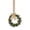 Green, variant on Mini Artificial Greenery Wreath with Ribbon, Small Cedar Eucalyptus Christmas Wreath for Front Door Cabinet Kitchen Window, Farmhouse Porch Wall Holiday Decoration 15.7Inch
