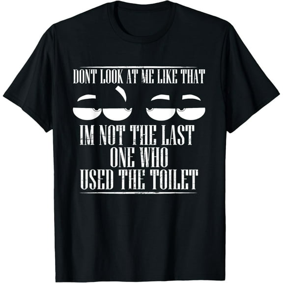 Funny Clogged Toilet T-Shirt Bathroom Joke Tshirt T-Shirt