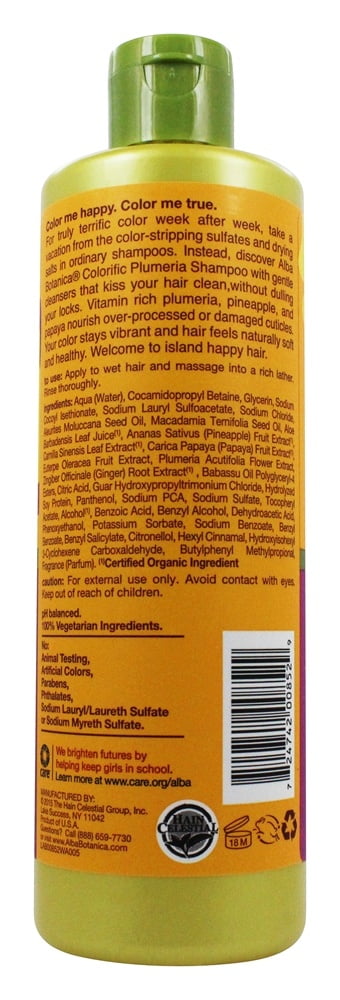 Alba Botanica Colourific Plumeria Natural Hawaiian Shampoo