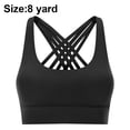 thumbnail image 1 of Sujetador deportivo con tirantes acolchados y tirantes cruzados, sujetador deportivo a prueba de golpes para mujer, sujetador de yoga cómodo para ropa deportiva, 1 of 8