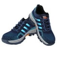 thumbnail image 1 of Botas de seguridad con punta de acero, resistentes a pinchazos y de moda, color azul, talla 42, 1 of 14