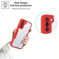 thumbnail image 6 of Designed for Samsung Galaxy S21 Plus Case Full-Body Bumper Case Cover Built in Screen Protector Shockproof Transparent Back 360 Full Body Protective Case for Samsung Galaxy S21 Plus, Red, 6 of 7