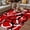 Red, variant on Red Geometric Outdoor Rug for Patio/Deck/Porch, Non-Slip Large Area Rug 4 x 6 Ft, Modern Abstract Black White Striped Lines Indoor Outdoor Rugs Washable Area Rugs, Camping Rug Carpet Runner