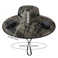 thumbnail image 6 of Rodiuiu Solar Fan Hat, UPF 50+ Wide Brim Sun Hat with 2 Fans, Solar & USB Rechargeable, 3 Speeds for Fishing/Camping/Hiking/Gardening, 6 of 8