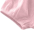 thumbnail image 5 of Toddler Girls Summer Outfits Cotton Linen Sleeveless Shirt with Buttons Tops Girls Outdoor Casual Shorts Set 2 Piece ﻿, 5 of 8