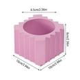 thumbnail image 3 of Minimalist Square Morandi Water Cultivation Succulent Flower Pot For Home Gardening Decor,Flowerpots With Dish Ceramic, 3 of 6