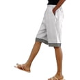 thumbnail image 6 of Womens Cotton Linen Casual Shorts Vacation Shorts Women Loose Shorts Women Gauze Shorts For Women Ladies Walking Shorts Summer Outfits For Women Womens Athletic Shorts Linen Shorts For Women, 6 of 9