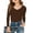 shirts 72#Brown, variant on WAYUTE Girls Shirts Long Sleeve Ribbed V Neck Solid Color T Shirt Top for Kids Breathable Lightweight Casual Outdoor