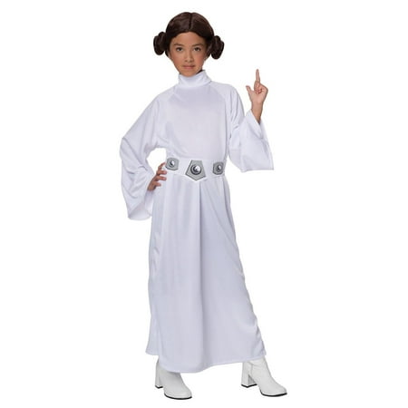 Rubie's Star Wars Classic Girl's Deluxe Princess Leia Halloween Fancy-Dress Costume for Child, S