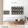 thumbnail image 4 of Elephant Stock Gradient Geometric Cubes Wall Art - Horizontal Canvas Wall Art - Living Room Wall Decor - Abstract Canvas - Black And Gray Decor - 12" x 8", 4 of 8