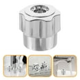 thumbnail image 4 of Shisuyan Silver Faucet Handle Minimalist Design For Residential Use 6Pcs, 4 of 8