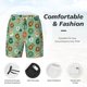 thumbnail image 3 of Balery Christmas Donuts Bañador para hombre, shorts de playa de secado rápido con entrepierna y forro de compresión-X-Large, 3 of 6