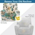 thumbnail image 4 of FOR U DESIGNS Boho Mandala Butterfly Pattern Recliner Chair Covers with Arms, Wear-Resistan Recliner Armchair Covers Polyester Reclining Slipcovers with Elastic Bottom, 4 of 8