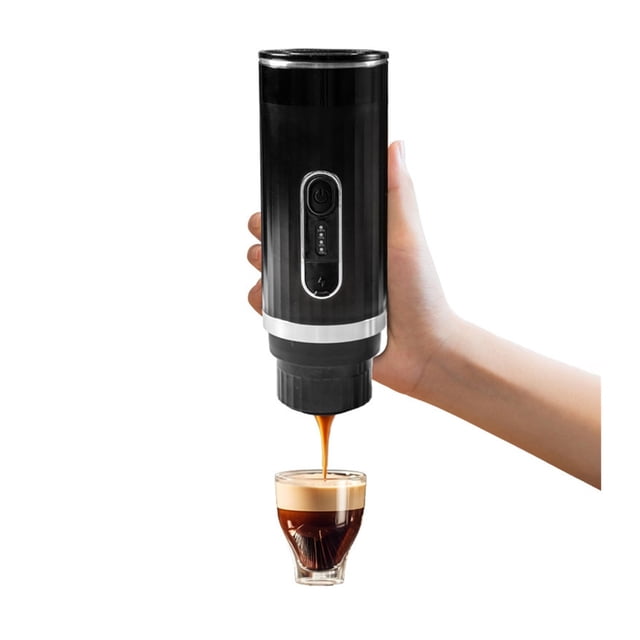 Portable Coffee Maker Wireless Heating Coffee Machine Compatible With Capsule & Ground Coffee 3 In 1 For Camping Travel ,Portable