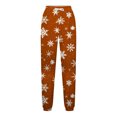 thumbnail image 5 of WXLWZYWL Women Merry Christmas Sweatpants Drawstring Jogger Snowflake Fun Print Elastic Waist Casual Trousers Warm Comfy Pants with Pockets, 5 of 5