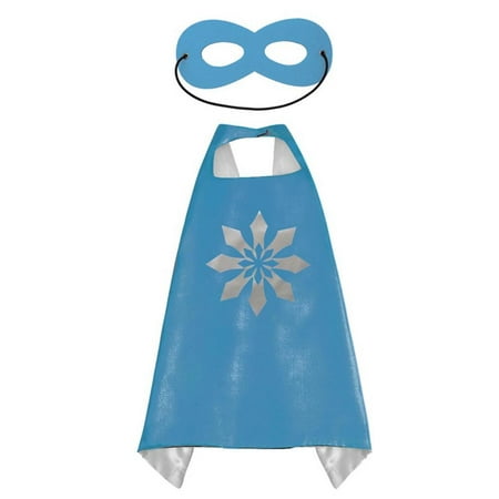 Cartoon Costume - Frozen Snowflake Cape and Mask with Gift Box by