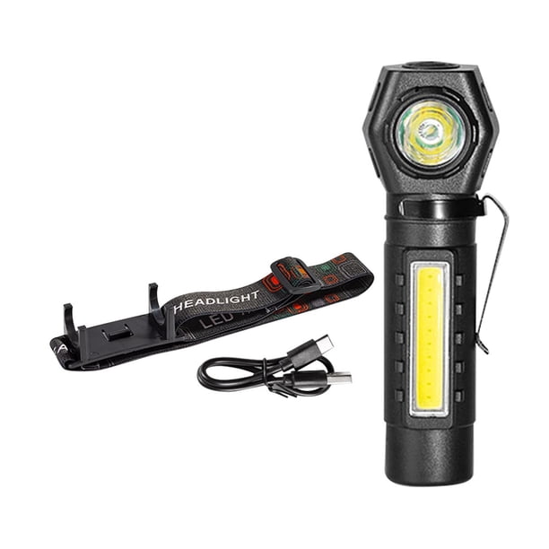 Linterna Camping Con Banda Faro LED COB 5W/1600mAh Al para Correr Y Ciclismo