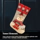 thumbnail image 2 of Colgante de calcetín de Feliz Navidad tejido, calcetín suave, caramelo, postre, merienda, bolsa de regalo, Año Nuevo para chimenea familiar al Kits de decoración para fiestas Muñeco de nieve estilo Matsuzay HA009405-02B, 2 of 6