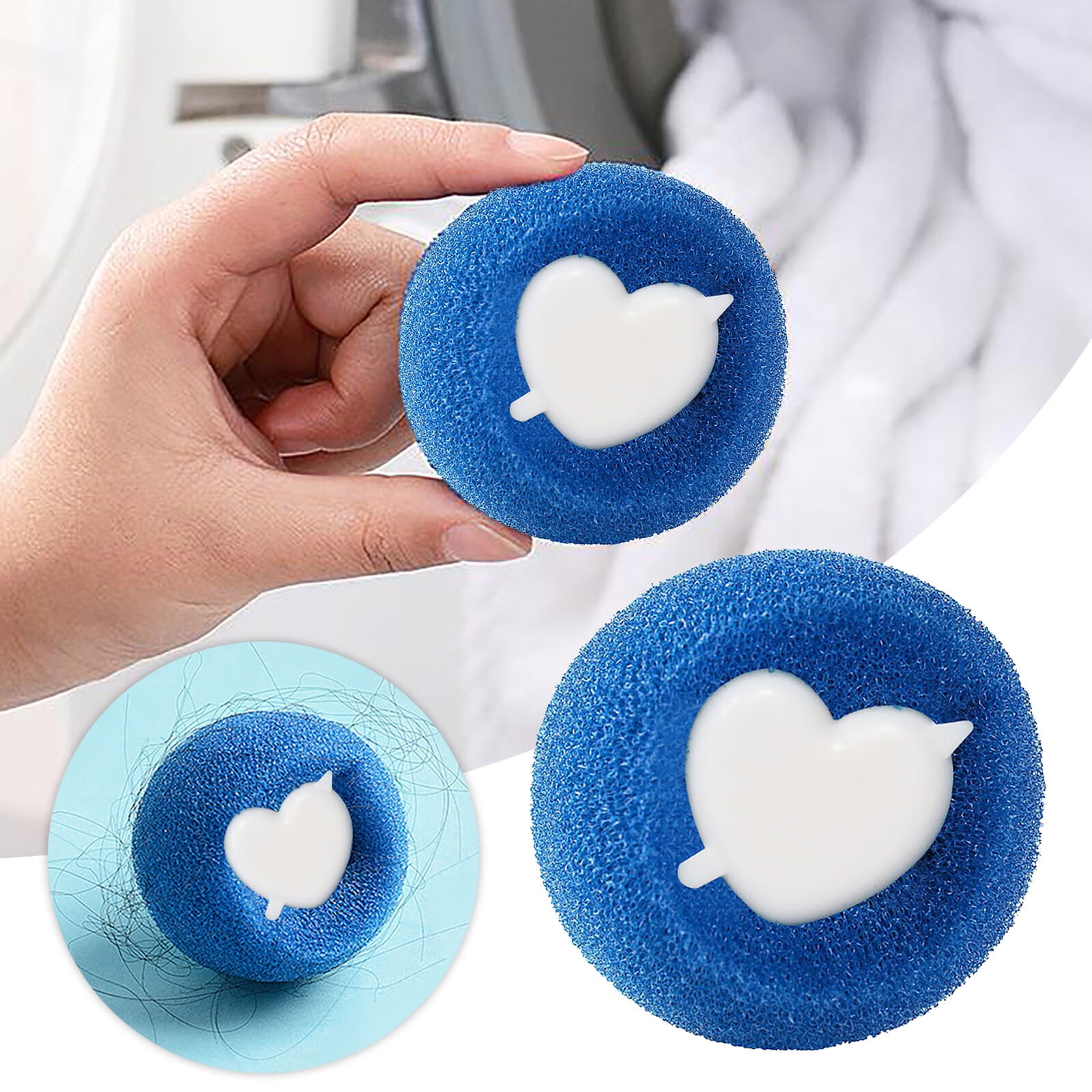1PC Reusable Hair Remover Washing Machine Hair Catcher Laundry Ball