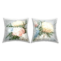 Stupell Industries Pastel Hued Hydrangeas Decorative Printed Throw Pillow Design by Alex Black.