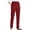 Wine-03&1215D, variant on Garbnen Blue Corduroy Women Pants Elastic Waist Womens Pants Straight Leg Loose Fit Spring Winter Trousers for Women with Pocket