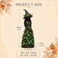thumbnail image 3 of Enchanted Autumn Witch Figurine Magical Fall Witch Statue Resin Harvest Witch Sculpture for Indoor Halloween Home Display, 3 of 5