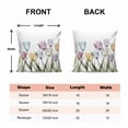 thumbnail image 6 of Decorative Throw Pillow Covers 20x20 Inch Set of 2 Watercolor Tulip Home Decor Pillow Cases for Couch, Flower Floral Cushion Case for Living Room Bedroom Bed Car Chair, 6 of 9