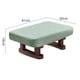 thumbnail image 3 of Pequeño banco decorativo minimalista otomano moderno rectangular taburete escalón para Azul marino, 3 of 9