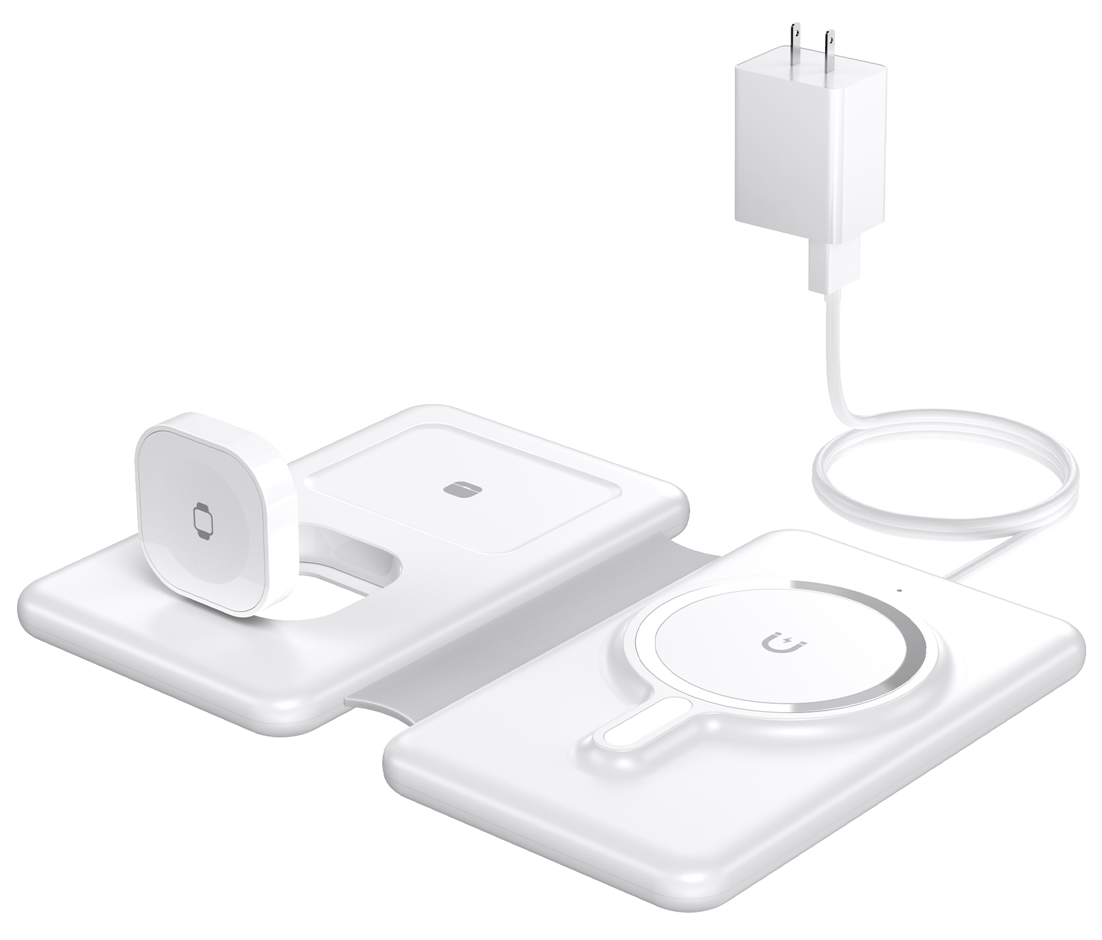 Etepehi 3-in-1 Travel Magnetic Wireless Charging Pad, Foldable photo 8