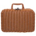 thumbnail image 5 of LIOOBO Handwoven Rattan Storage Box, Light Brown, Strong and Tidy Organizer, 5 of 8