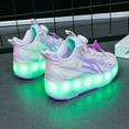 thumbnail image 6 of Kids Roller Skates Light up Shoes with Wheels Shoes LED USB Charging Roller Sneakers for Girls Boys Birthday Christmas Gift, 6 of 22
