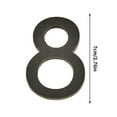thumbnail image 2 of Vrorvz Long Lasting Acrylic Number Plates with Hand Silkscreen and Engraving Suit for DIY Home Office Decor and Customization Easy Application with Adhesive Backing, 2 of 2