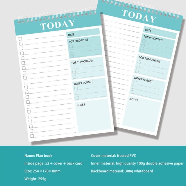 52 pages of simplified notes for weekly planner Coil Planner Daily Planner and To-do Planner (2pc)