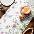 thumbnail image 5 of Retro Garden Flowers Plants Table Runner 36 Inches Long,Kitchen Dining Tablerunners Farmhouse Watercolor Floral Linen Table Runners Dresser Scarves for Home Dinner Wedding Holiday Party Decor, 5 of 9