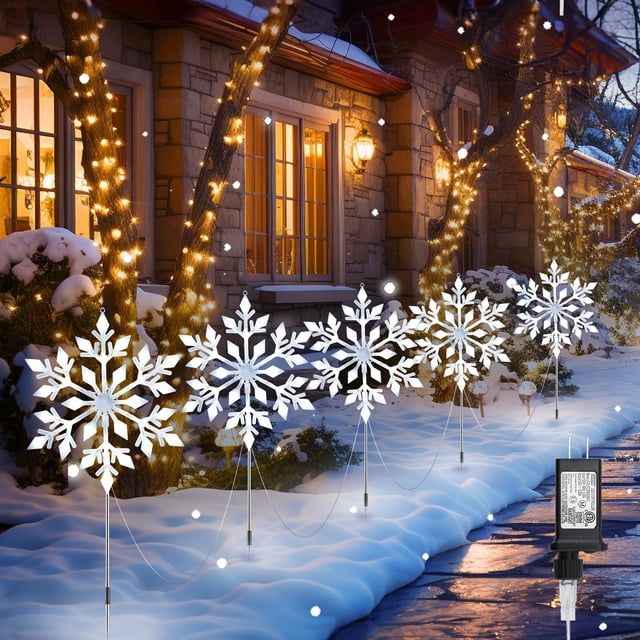 Luces navideñas Brightown Snowflake, 20 unidades, tamaño grande