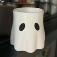 thumbnail image 3 of Halloween Ghost Bucket, Cute Ghost Planter for Indoor Outdoor Decor, Spooky Fern Display Stand, Trick-or-Treat Candy Bowl, Festive Home Garden Decoration Holiday Decorations Holiday Gifts, 3 of 5