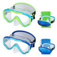 thumbnail image 1 of Gafas de natación Ruigao para niños de 6 a 14 años con funda nasal, paquete de 2, 1 of 7