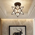 thumbnail image 1 of Feltree Diamond Crystal Star Ceiling Lamp for Hallway Entrance Balcony, Modern Home Decor PVC Lighting Fixture Easy Installation, 1 of 8