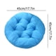 thumbnail image 4 of Cojín de asiento Almohadilla de almohada para el suelo | Poliéster suave y grueso | Color Sólido Gris Amarillo Azul Marino | 17,7 x 17,7 pulgadas | Soporte capitoné para yoga, sala de estar, sofá, 4 of 7