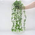 thumbnail image 4 of Xihbxyly Planta En Maceta con Imitación de Enredaderas, Follaje Realista, Diseño Fácil de Mantener, Decoración Que Ahorra Espacio, Acento Verde para Interiores, Fácil Limpieza, 56 Cm de Largo, 4 of 7