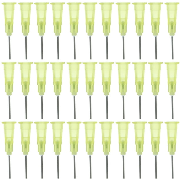 100 Uds puntas de agujas dispensadoras agujas dispensadoras industriales para rellenar líquido (20G)